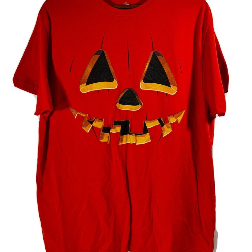 New with Tags Halloween Jack-o-Lantern T Shirt Mens 3XL